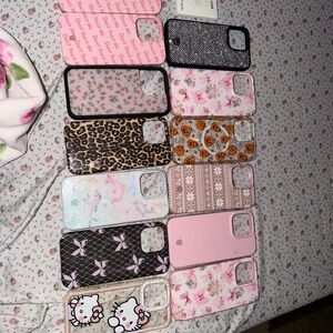 Velvet Caviar Pink Floral, Leopard, Glitter & Novelty Phone Case Set